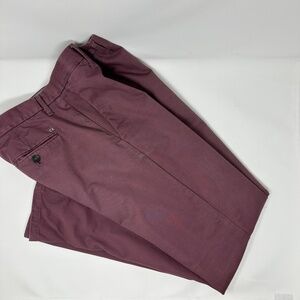 Calvin Klein Men's Burgundy Pants